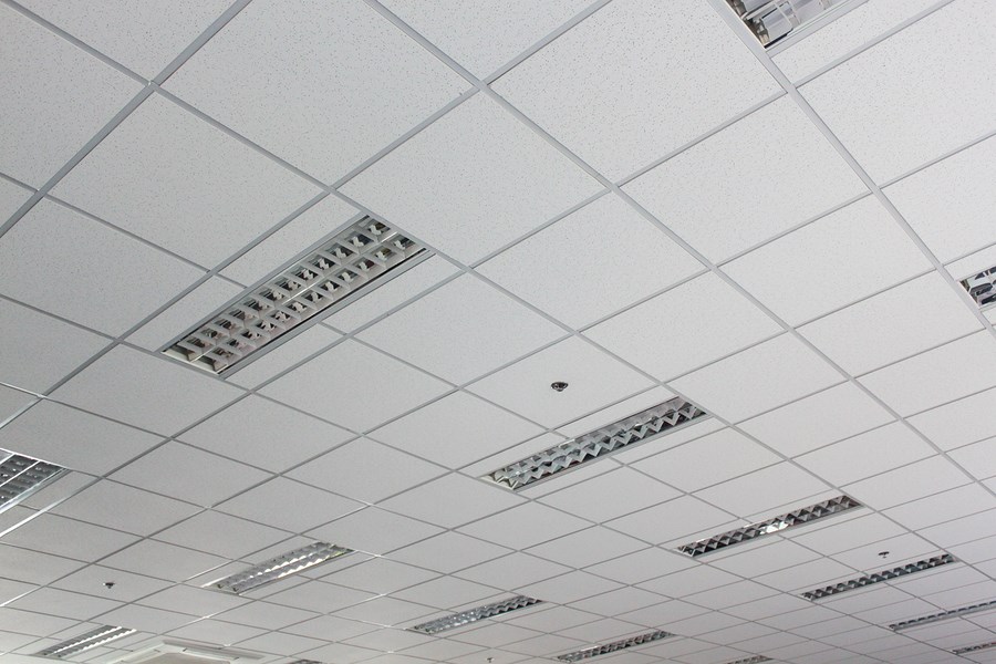 Modern office ceiling tiles | Featured image for Grid Ceiling Tiles Product Category Page of BetaBoard.